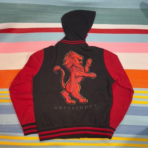 Warner Bros. Harry Potter GRYFFINDOR Black Red Hoodie Men’s Size Medium - Picture 1 of 3
